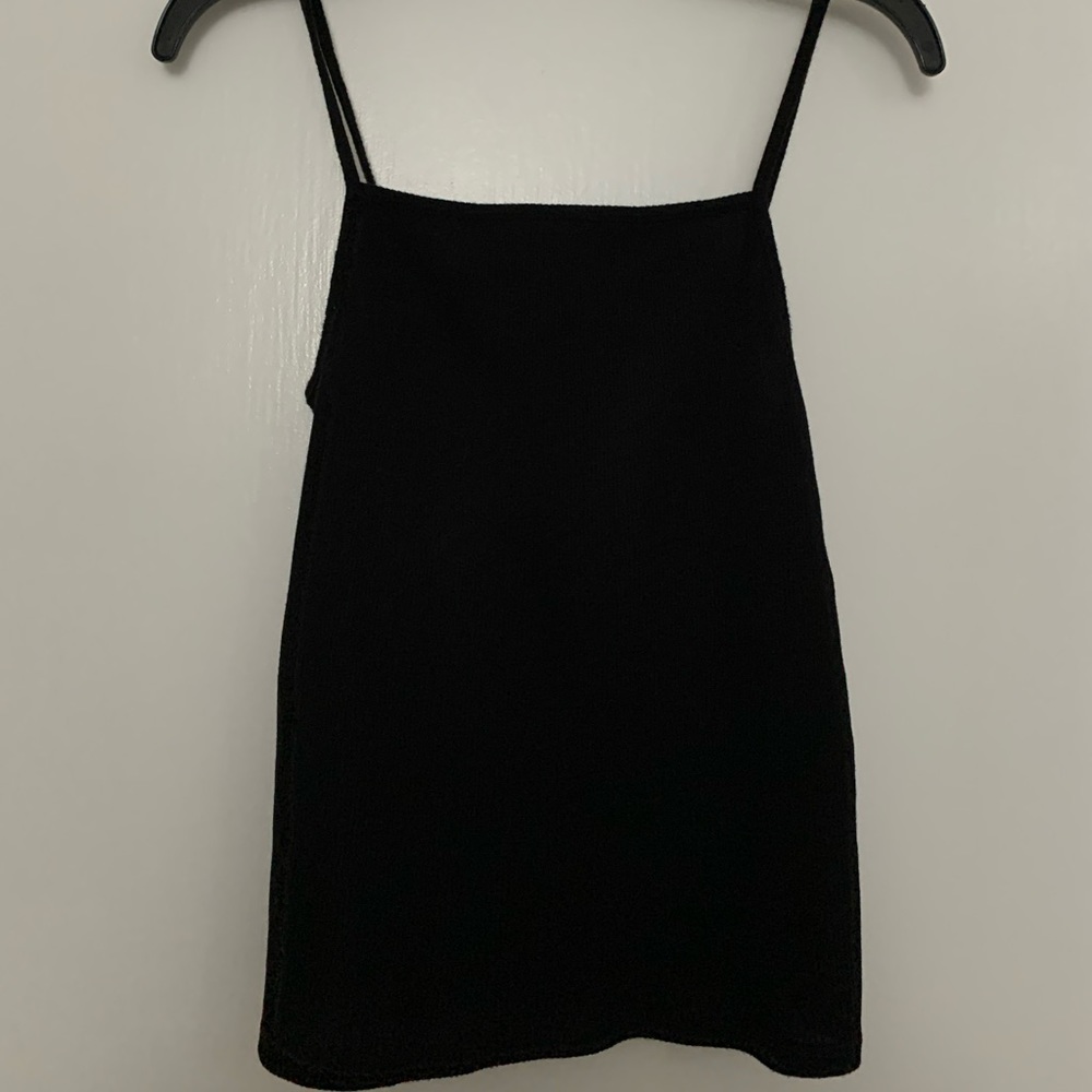 Black tank top